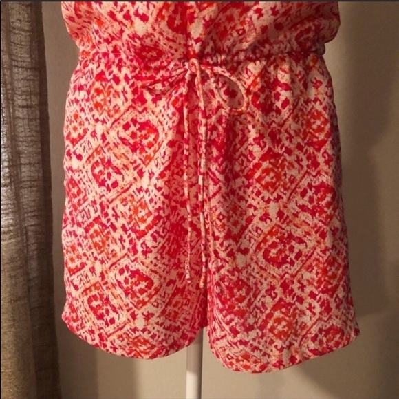 GAP red pink patterned romper - Picture 3 of 9